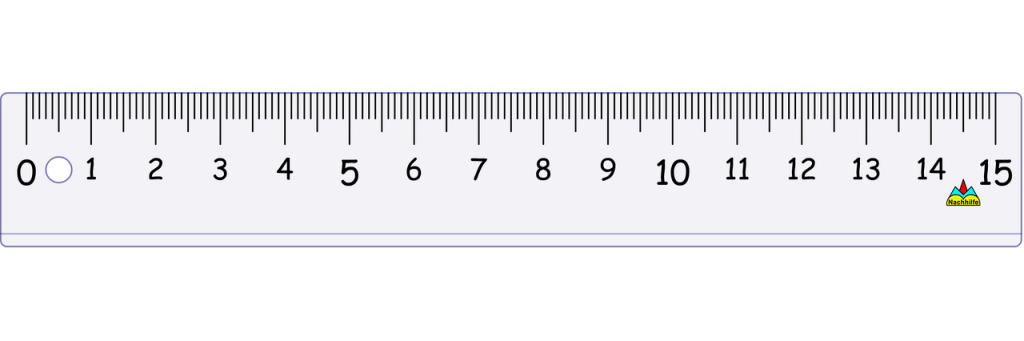Resolution of a plastic ruler